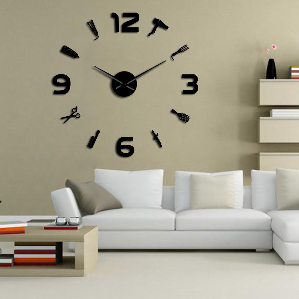 Home Living Room Decoration Wall Sticker Clock